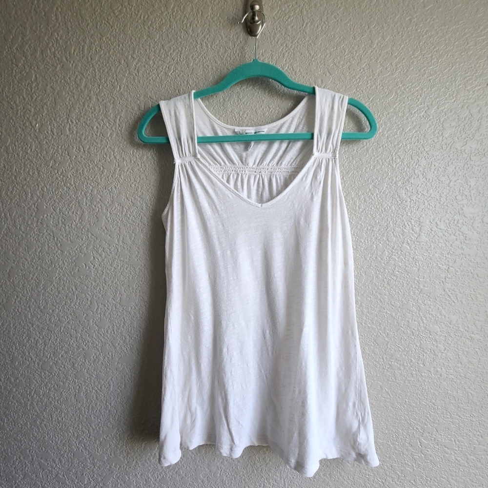 French Connection white tank, medium